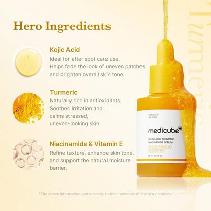 Kojic Acid Turmeric Niacinamide – Serum Despigmentante 30ml
